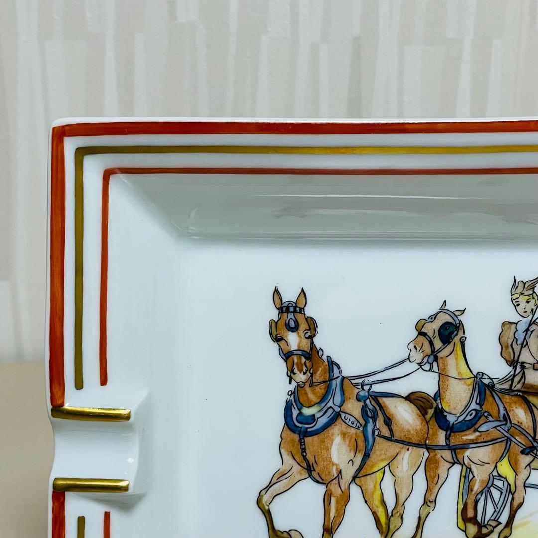 HERMES エルメス アッシュトレイ 灰皿 馬車 ウマ ホース