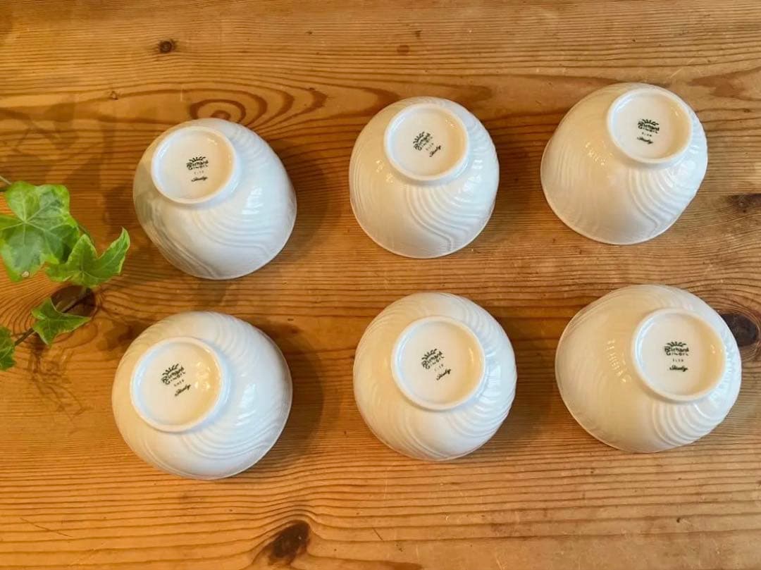 ジノリ　ベッキオホワイト　湯呑み×6
