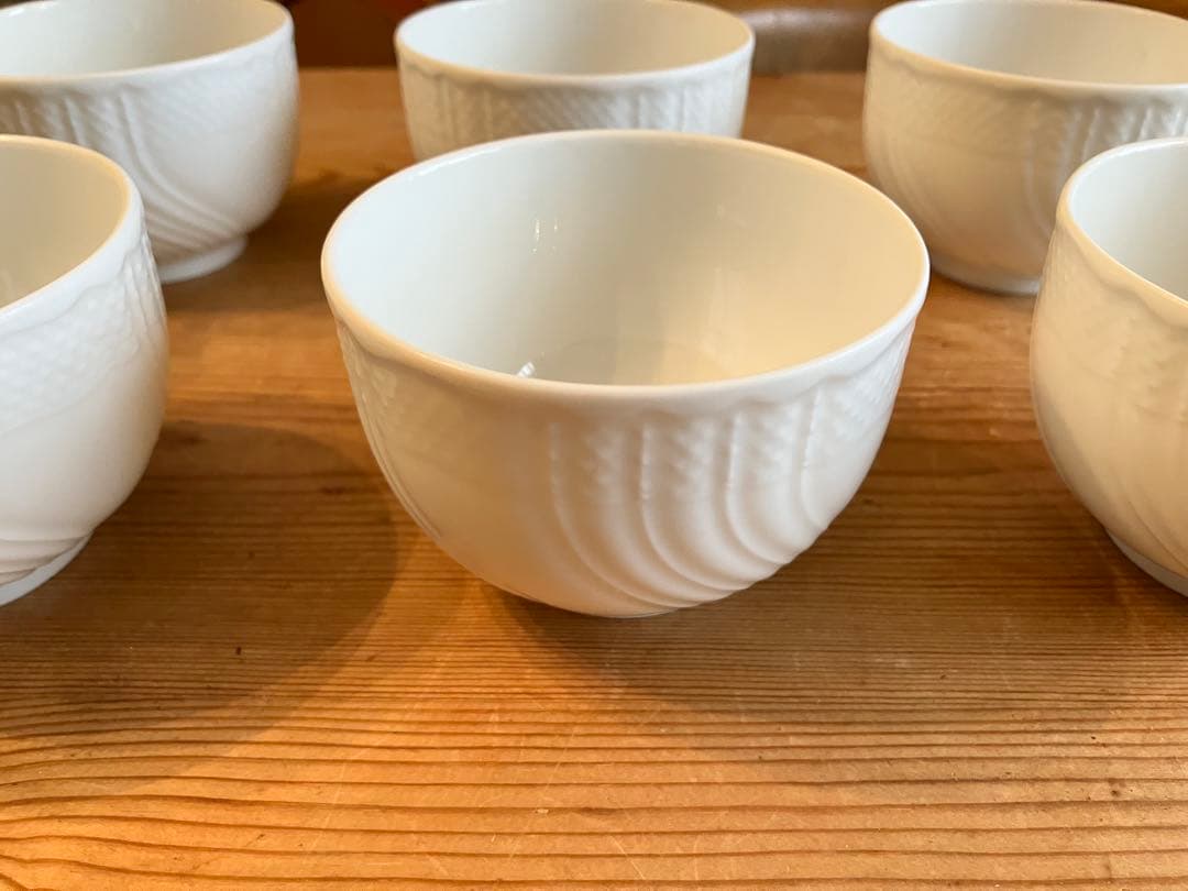 ジノリ　ベッキオホワイト　湯呑み×6