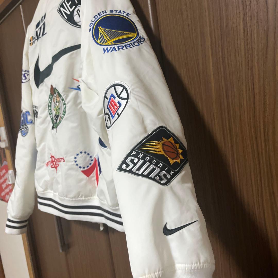 Nike NBA supreme スタジャン 美品 M 白 ホワイト