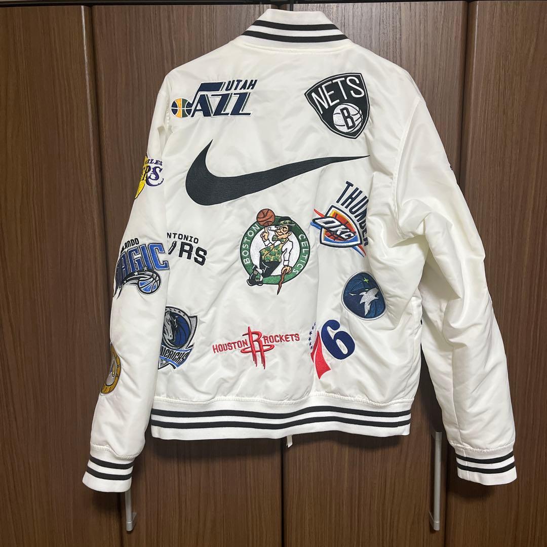 Nike NBA supreme スタジャン 美品 M 白 ホワイト