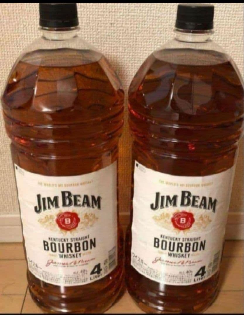 ⭐️12/18限定値新品未開封⭐️Jim Beam バーボンウイスキー 4L