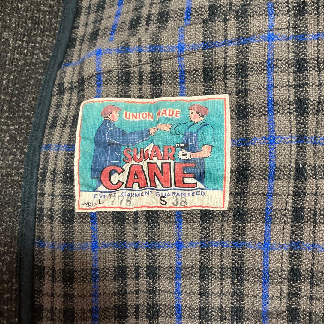 シュガーケーン フィクションロマンス ダブルフェイスチェックジャケット 38M