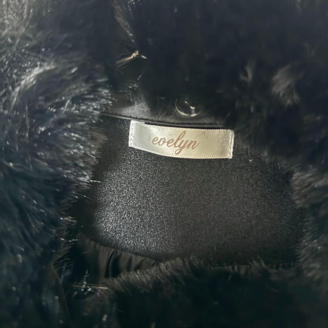 evelyn 2025ビジューコート 黒