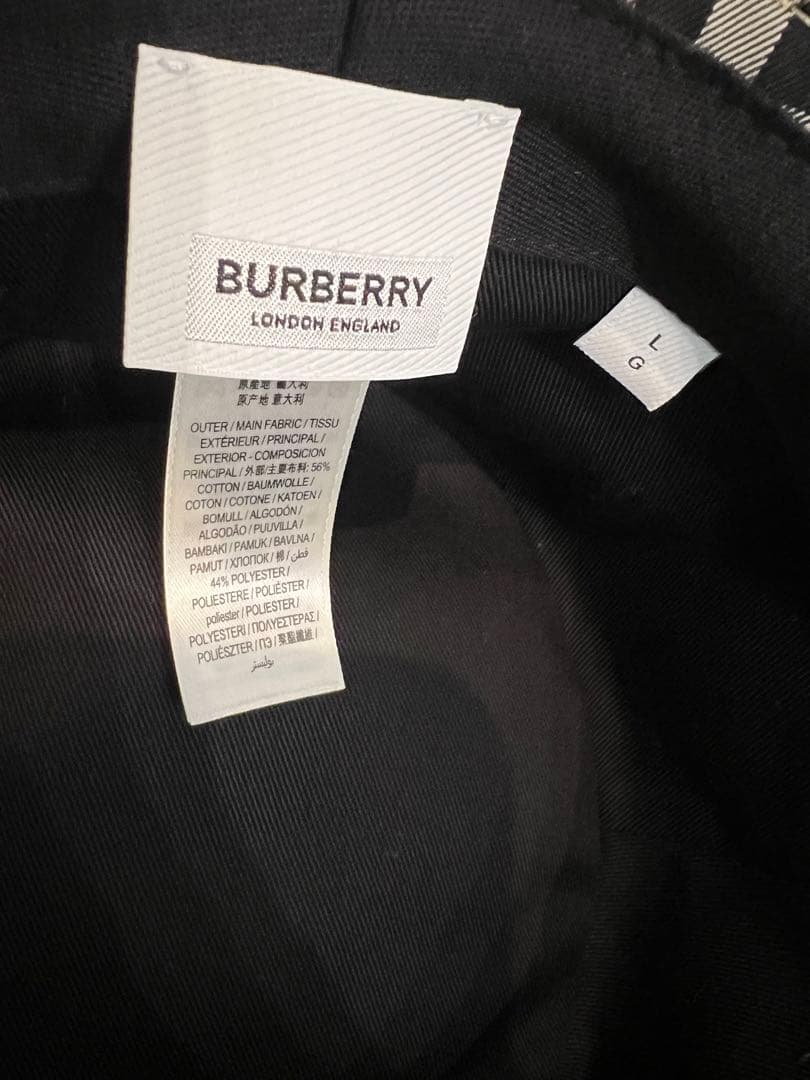 (美品)Burberry バーバリー　バケットハットL