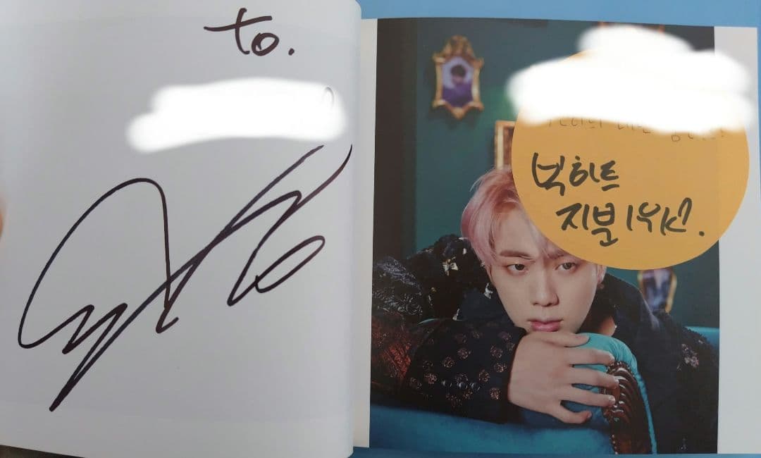 BTS JIN WINGS 直筆サインJIN