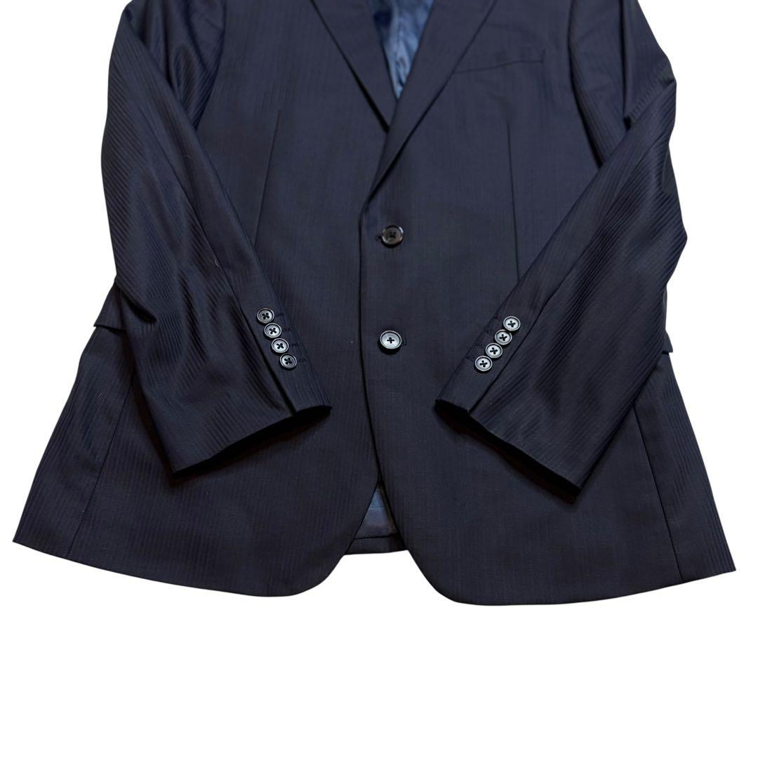 50 XL シルク ビジネススーツ セットアップ ネイビー BEAMS ビームス