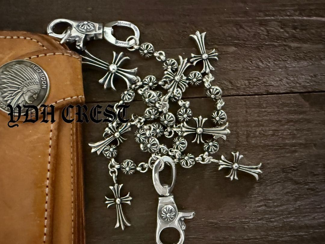 ★KRSCHAN　ウォレットチェーン　クロス嵐ウォレットチェーン　刻印有り