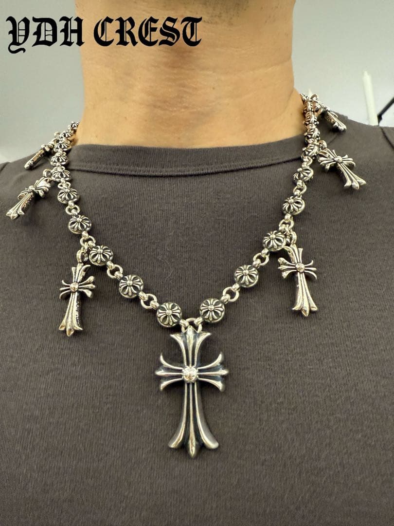 ★KRSCHAN　ウォレットチェーン　クロス嵐ウォレットチェーン　刻印有り