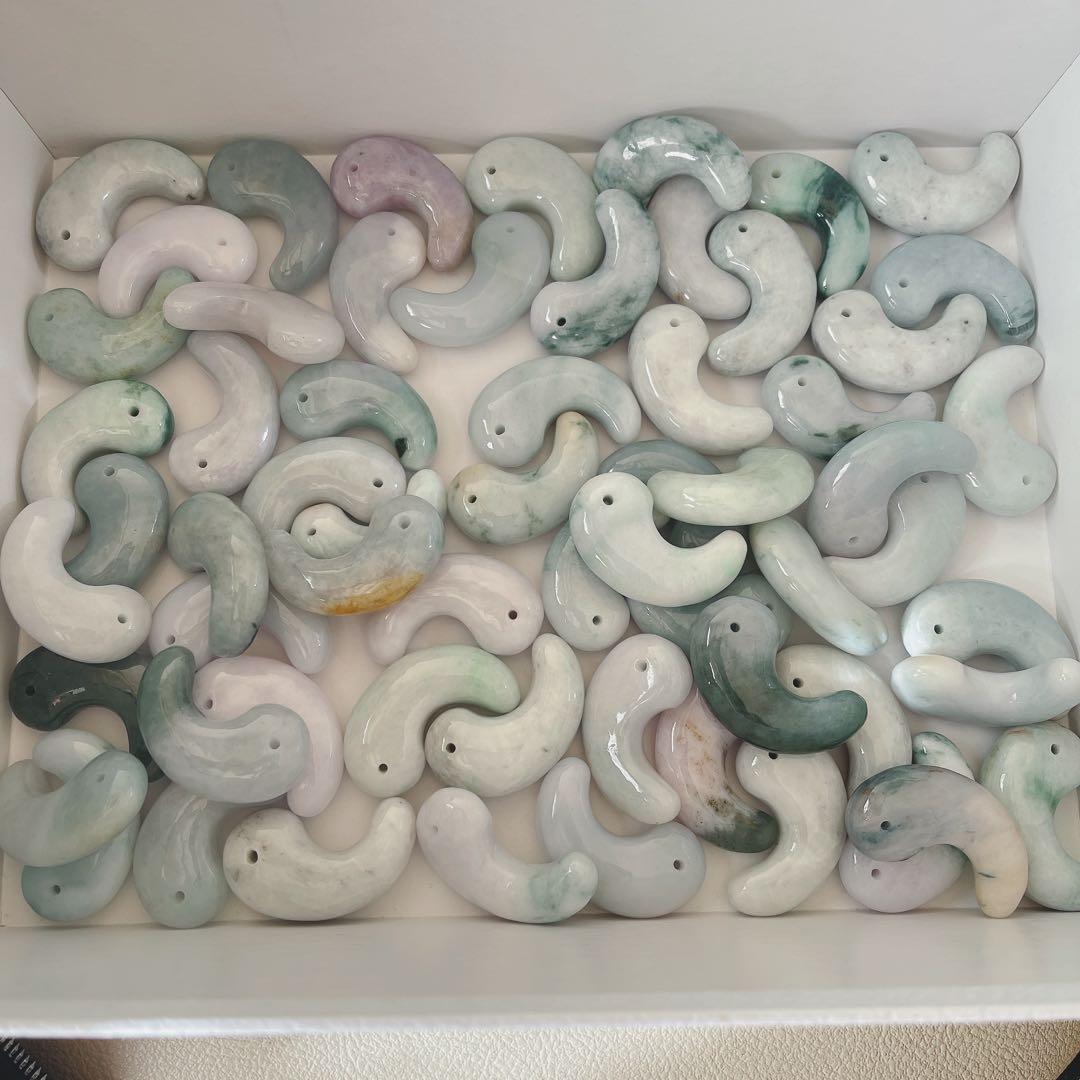 【オーダー品】勾玉2種類　青瑪瑙と翡翠