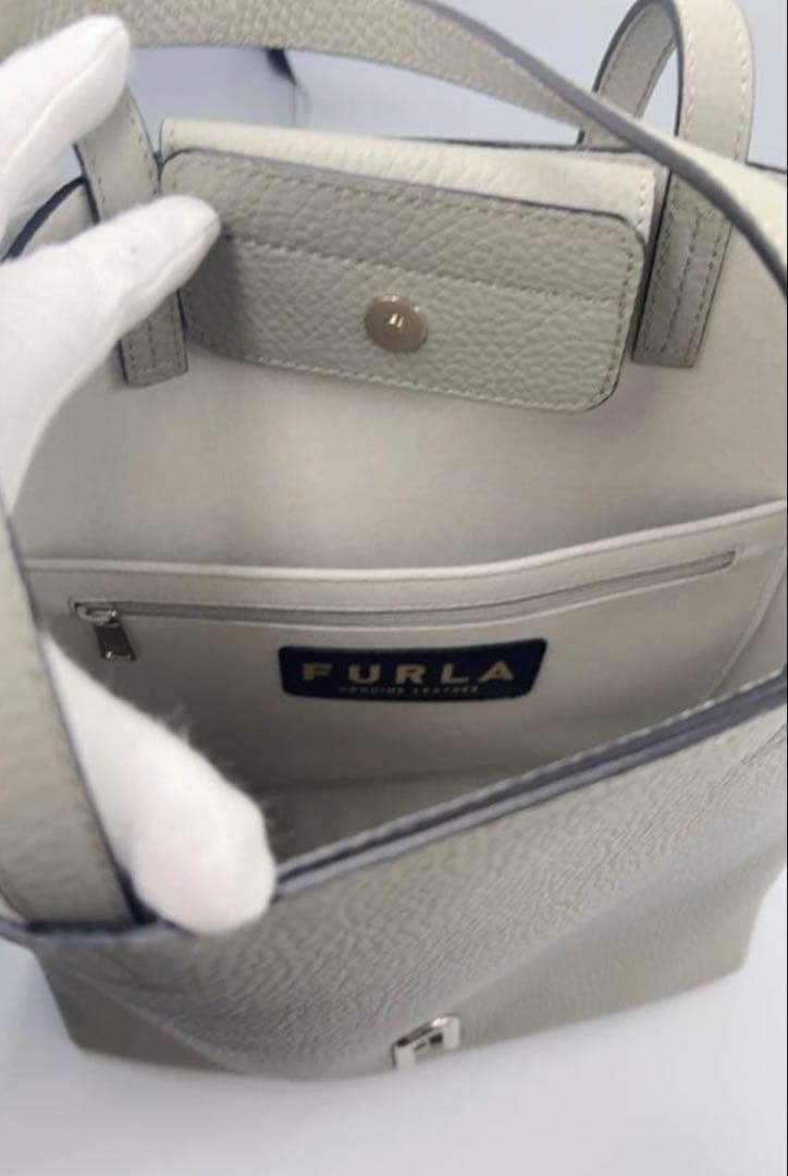 【極美品】FURLAフルラ プリムラ Mサイズ 2WAYバッグ グレー