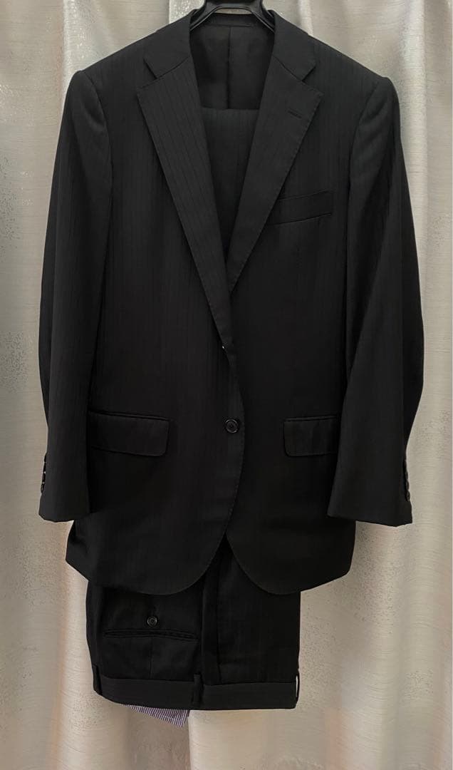 【美品・ハイクオリティ生地】 TOMORROWLAND ブラックスーツ