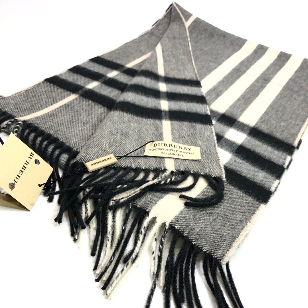 【しずくちゃん様】未使用✨タグ付 バーバリー クラシックチェック カシミヤマフラ