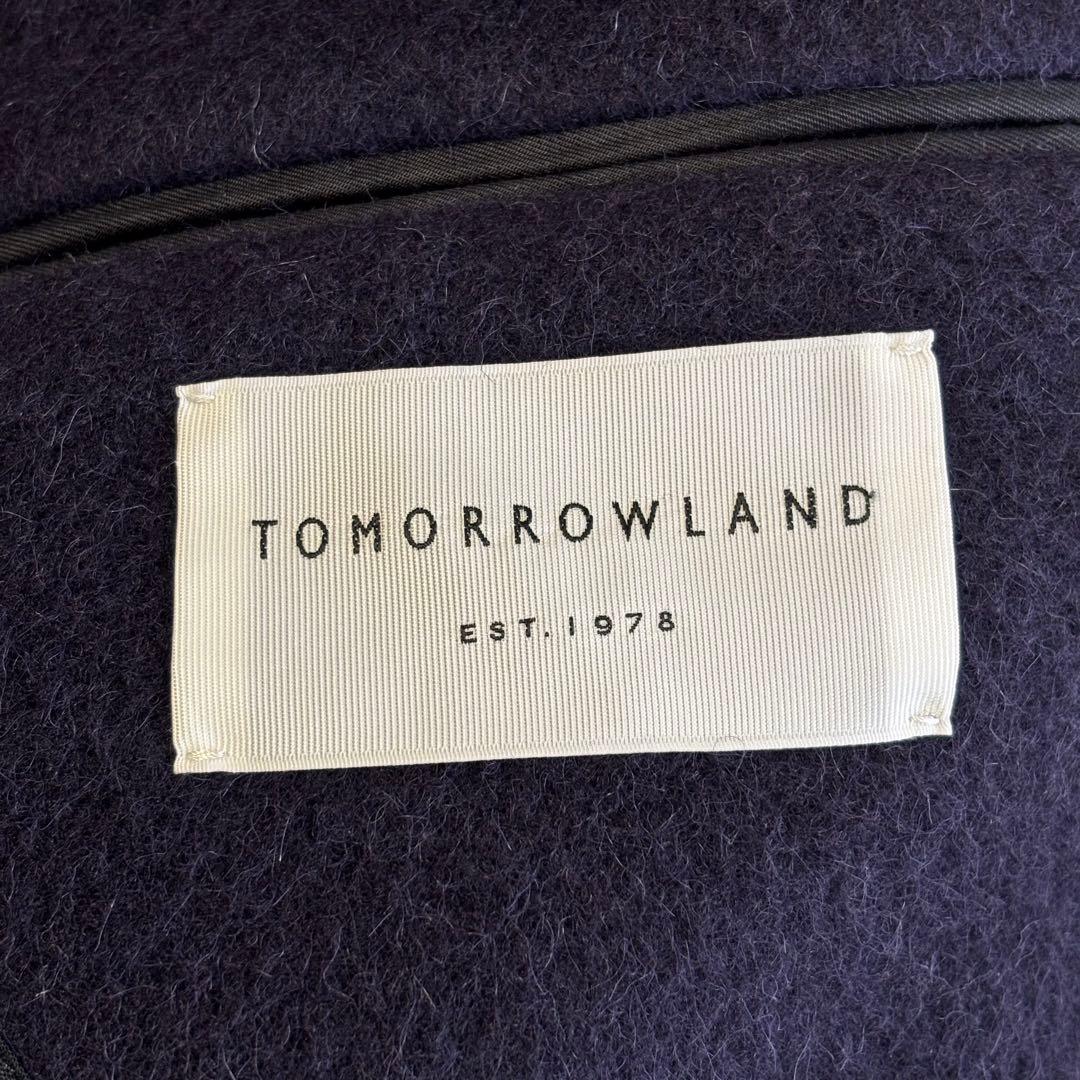 (美品) トゥモローランド アルパカ テーラードジャケット アンコン ネイビー