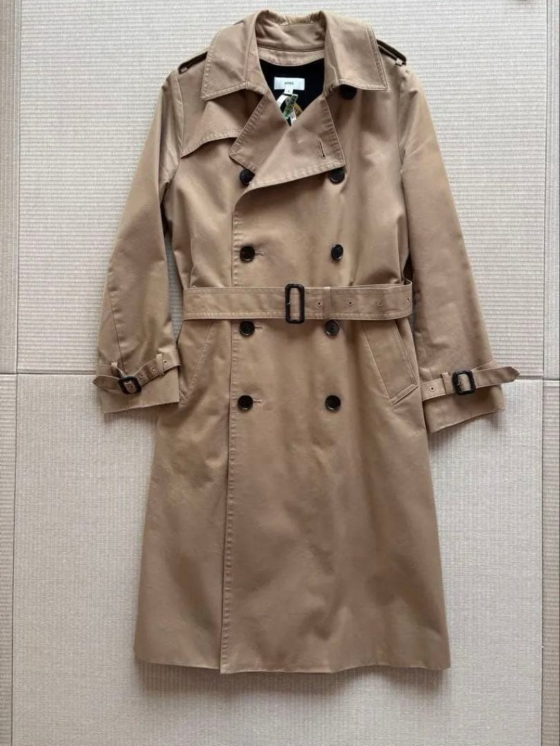 ハイク HYKE トレンチコート サイズ3(Lサイズ) 着脱可羊毛ライナー付き