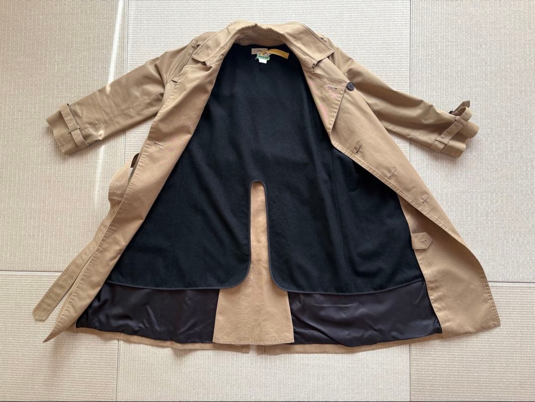 ハイク HYKE トレンチコート サイズ3(Lサイズ) 着脱可羊毛ライナー付き