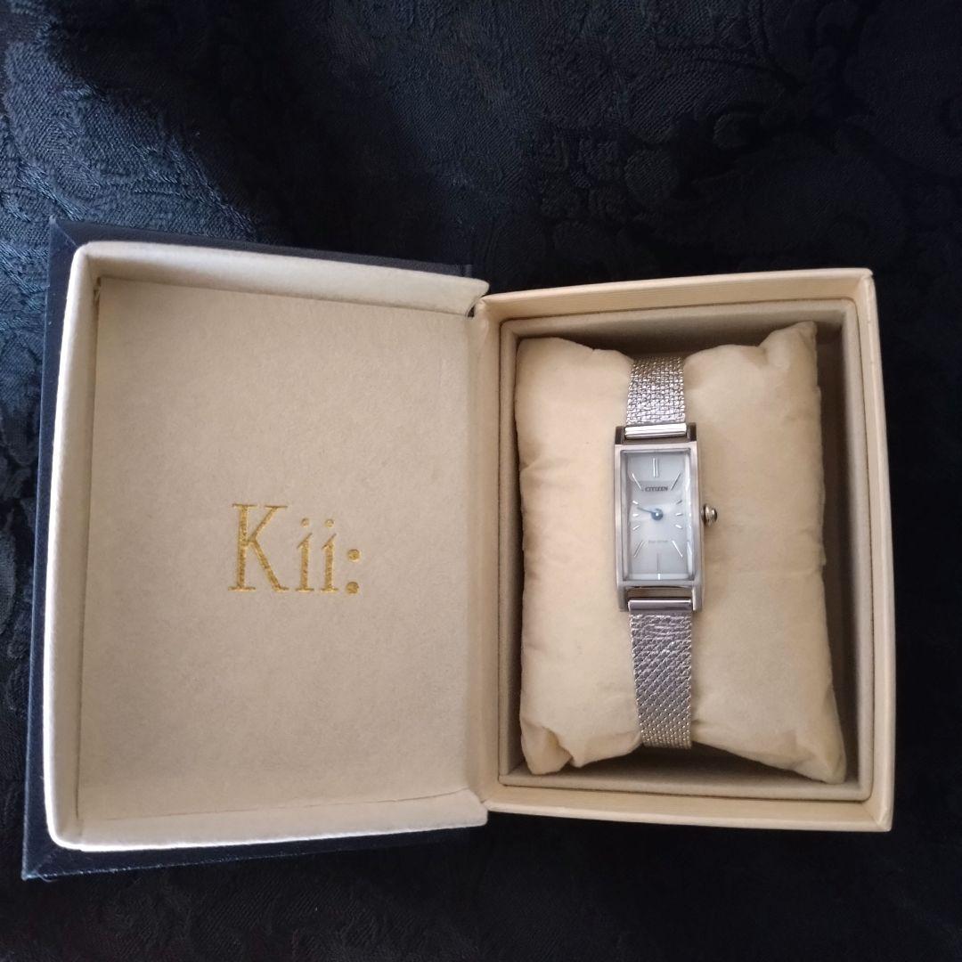 kii:(キー)腕時計 シルバー CITIZEN製