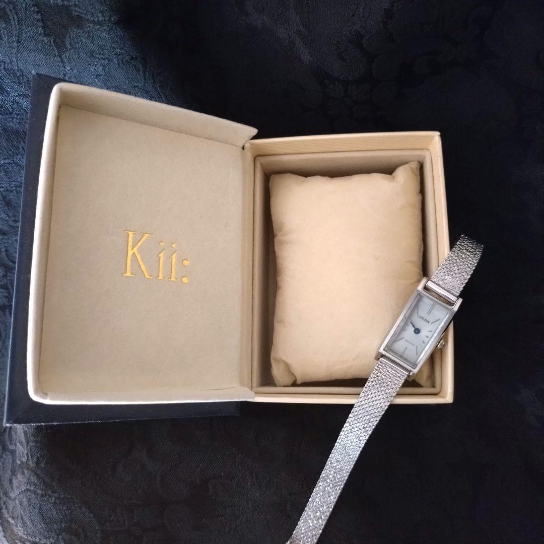 kii:(キー)腕時計 シルバー CITIZEN製
