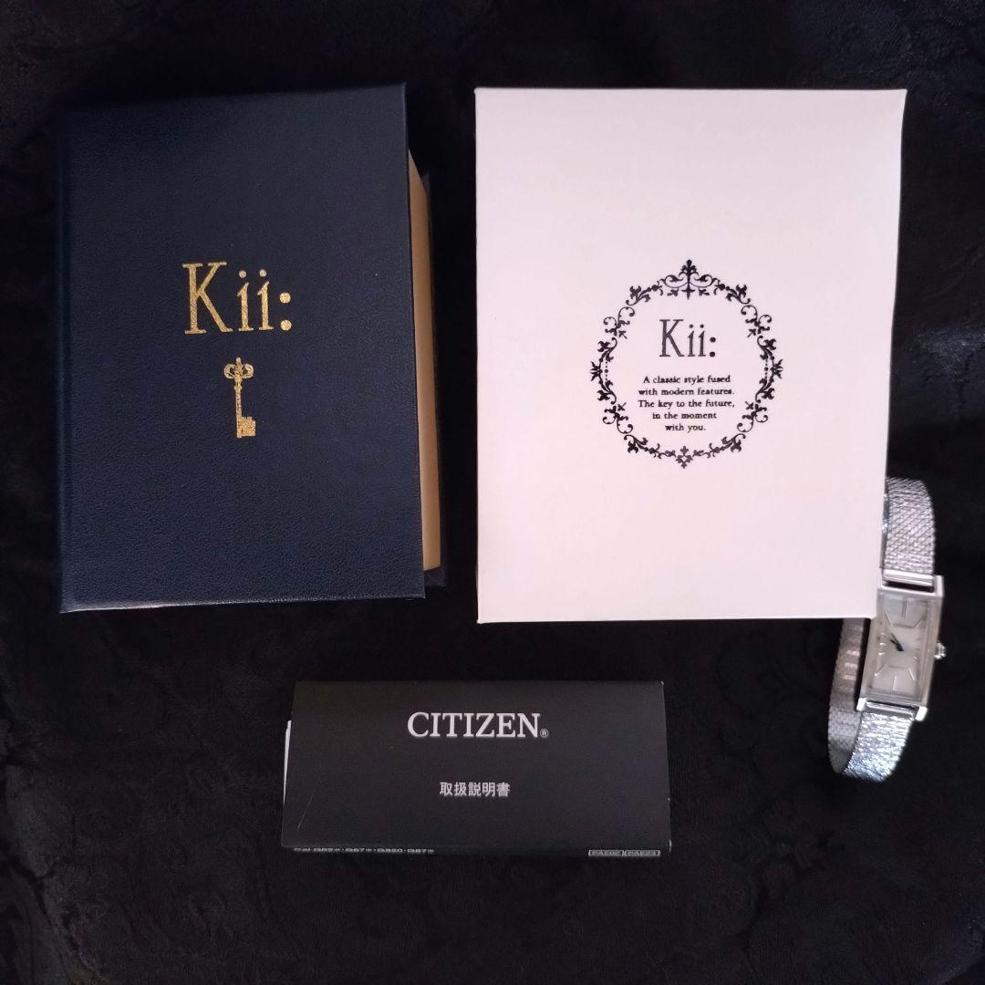 kii:(キー)腕時計 シルバー CITIZEN製