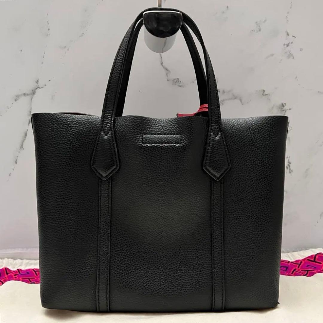 ◇極美品◇トリーバーチ　ペリー　2wayショルダーバッグ　ブラック×裏地キャメル