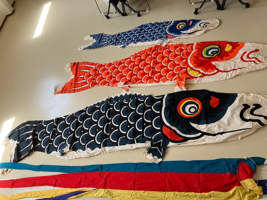 職人手作りブロード鯉のぼり5m他の4点セット