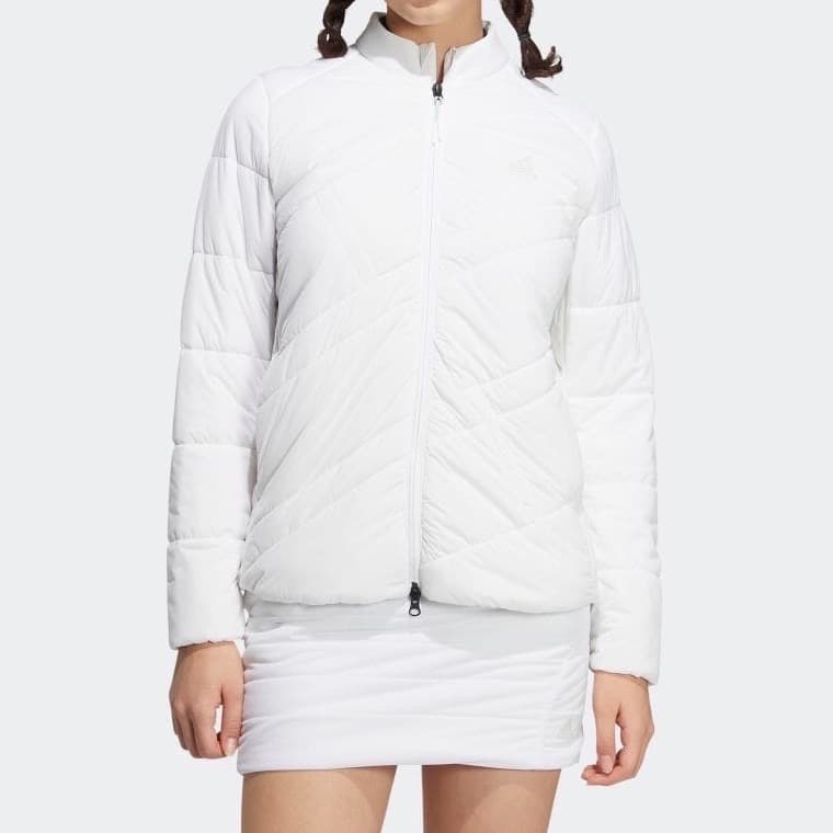 【L】秋冬 アディダス ゴルフ 保温 キルティング 中綿セットアップ