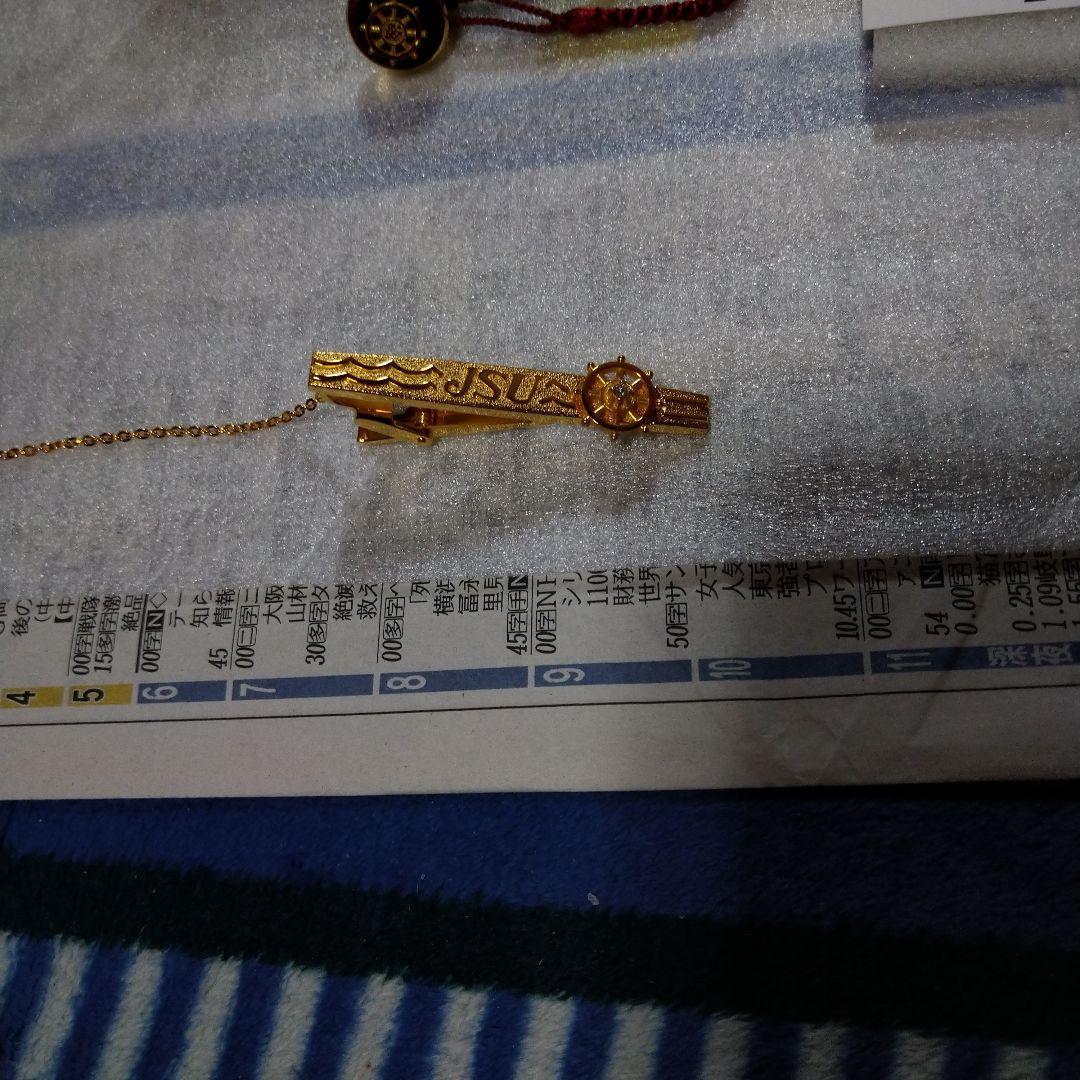 JSU ゴールド ネクタイピン ケース付き