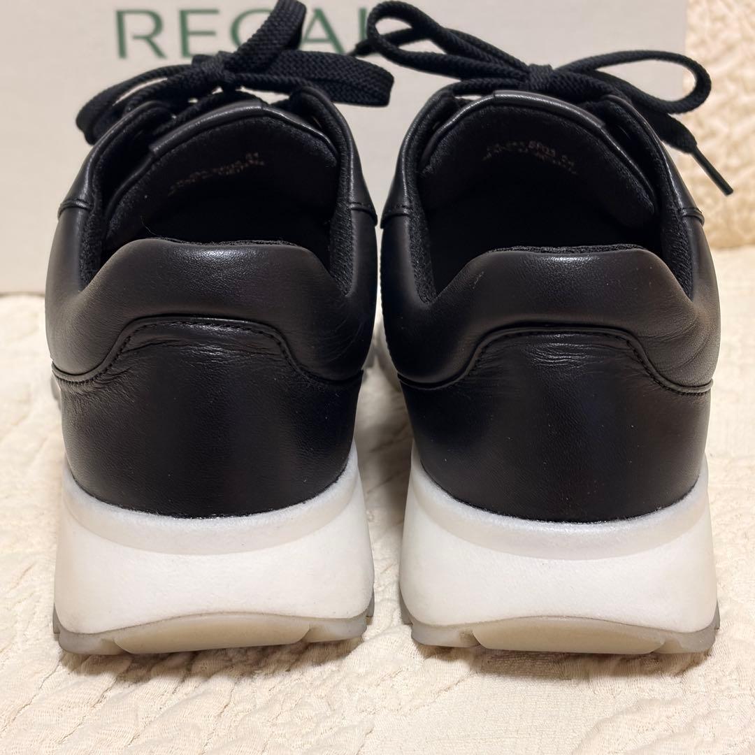 美品 REGAL 軽量レザースニーカー 24.0cm ブラック 箱あり