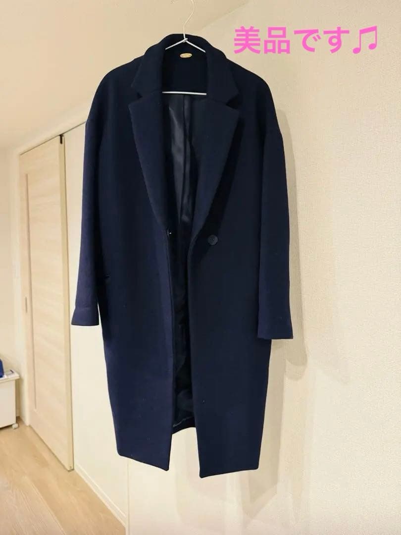 【美品】MUSE de Deuxieme Classe チェスターコートネイビー