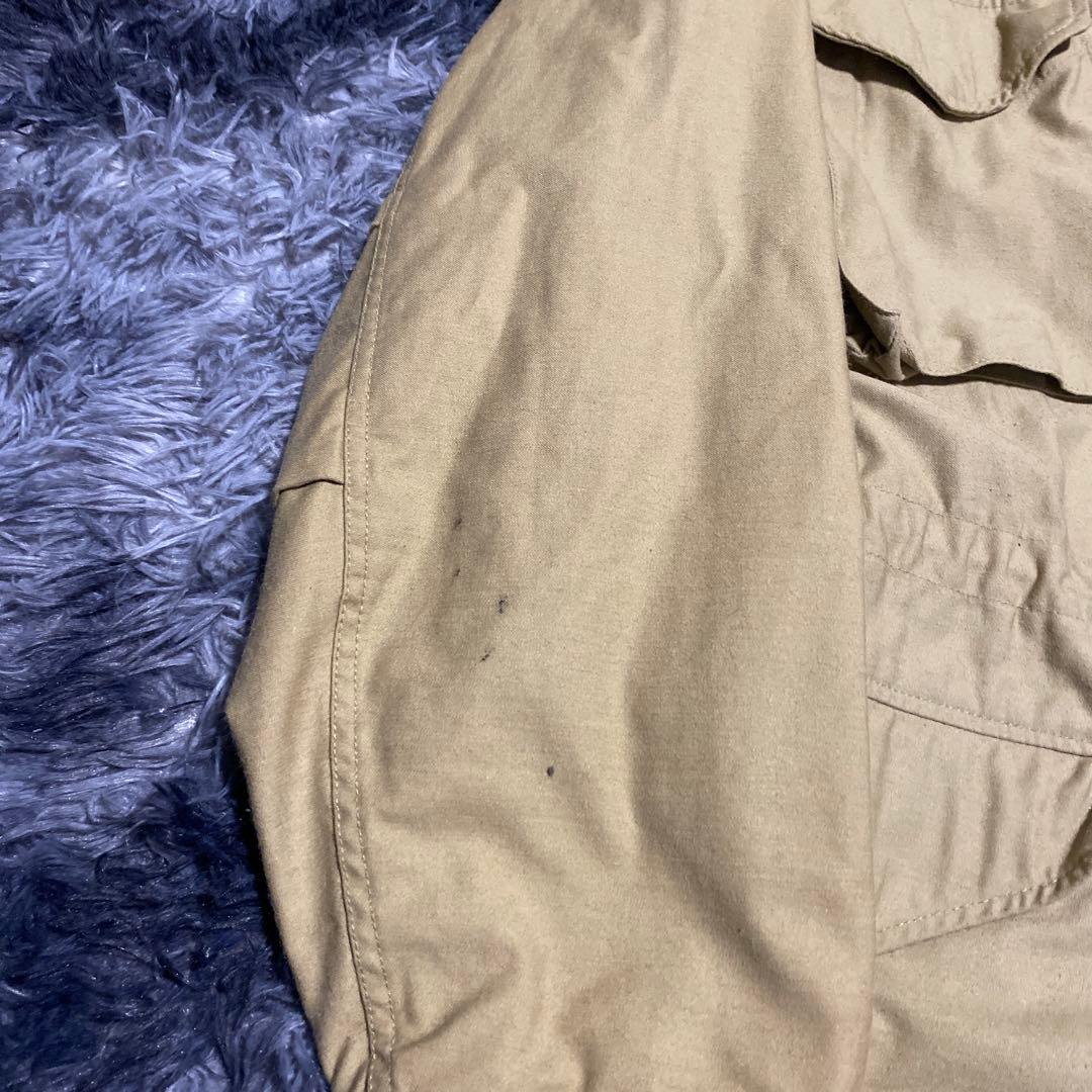 希少90s USA製 ALPHA M-65 ベージュ S-R スコービルジップ