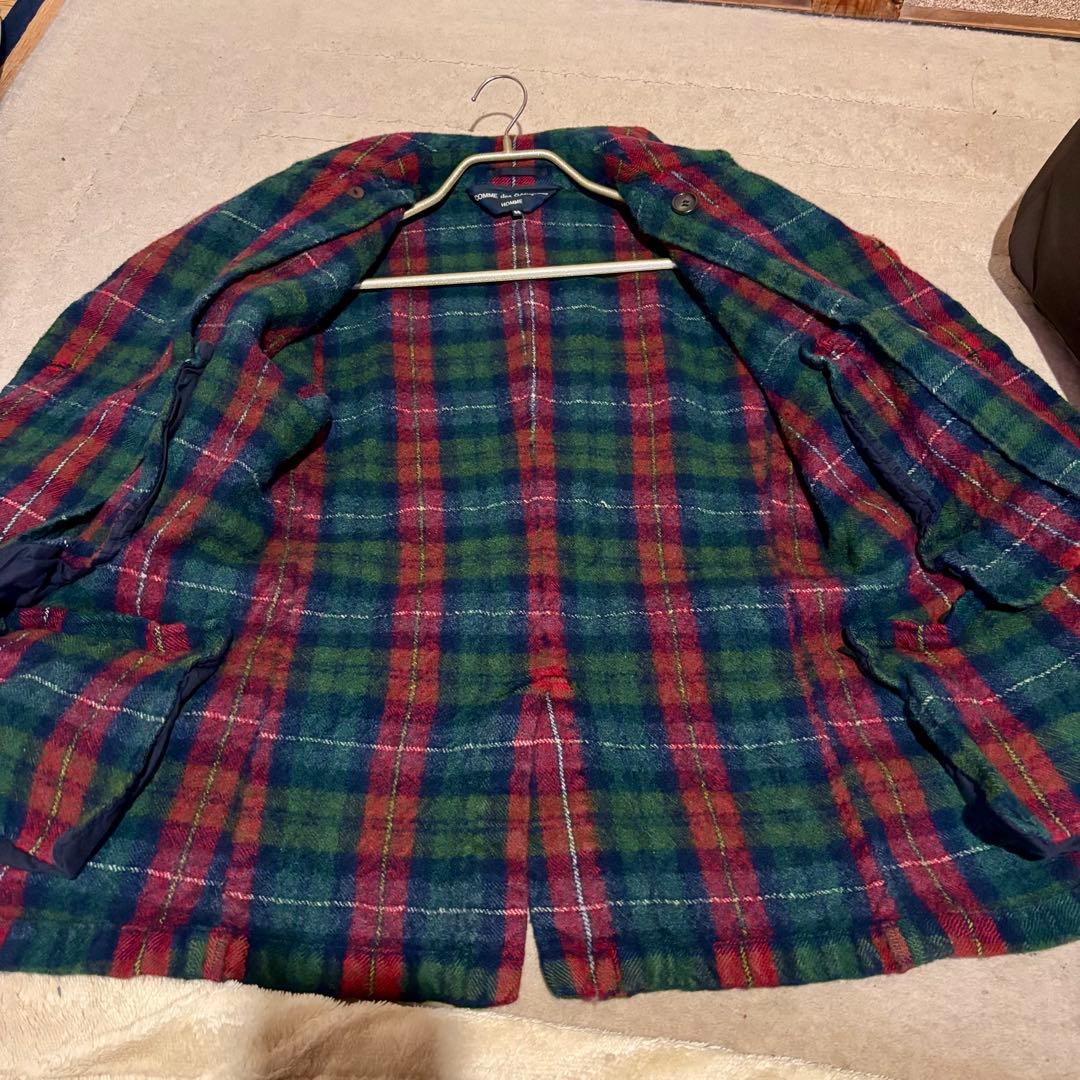 コムデギャルソン　オム　Pコート　チェックSS