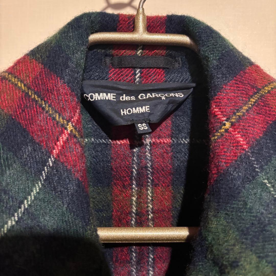 コムデギャルソン　オム　Pコート　チェックSS