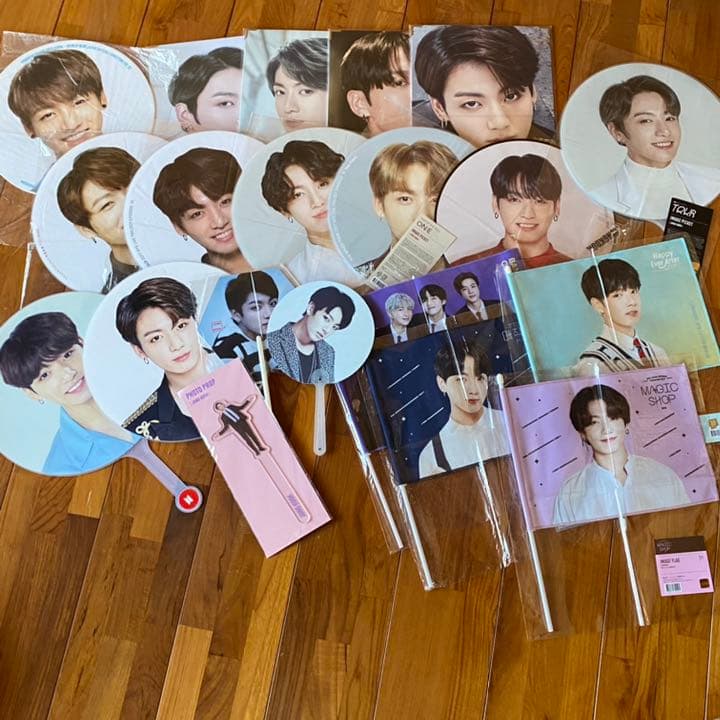 bts 防弾少年団 ジョングク 公式 団扇 20セット＋おまけ まとめ売り