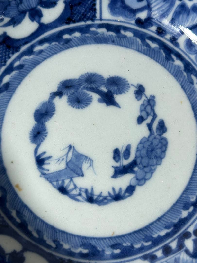 古伊万里染付なます皿 江戸時代　3枚無傷