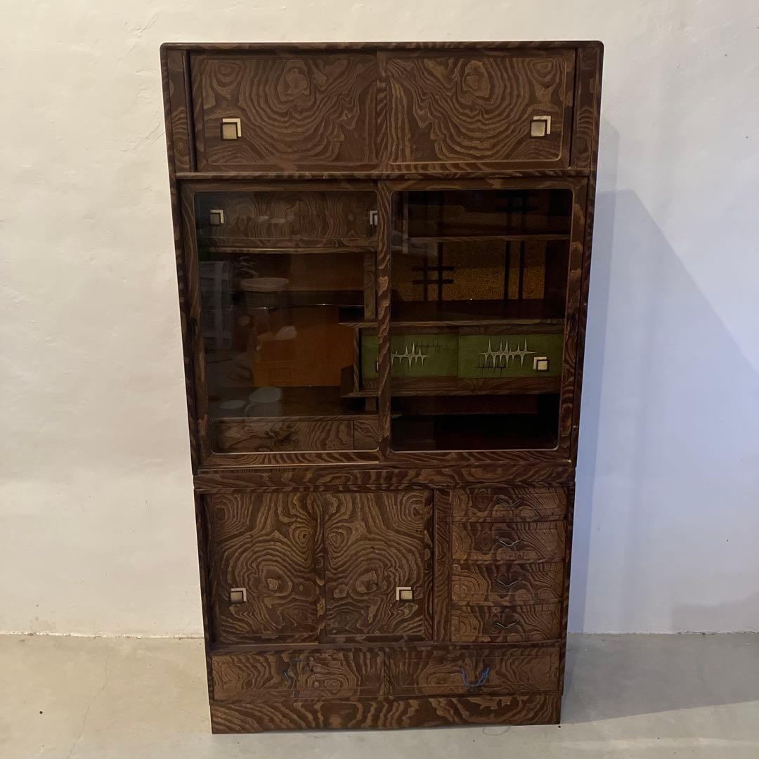 茶箪笥　昭和レトロ　細かい作り