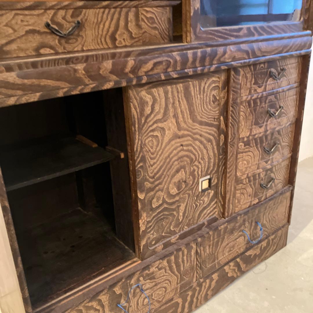 茶箪笥　昭和レトロ　細かい作り