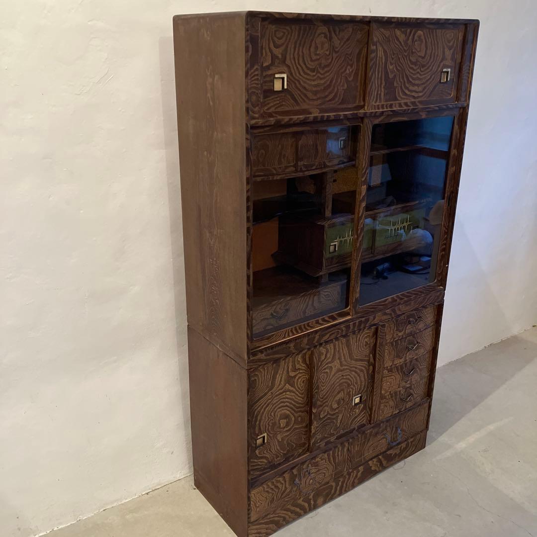 茶箪笥　昭和レトロ　細かい作り