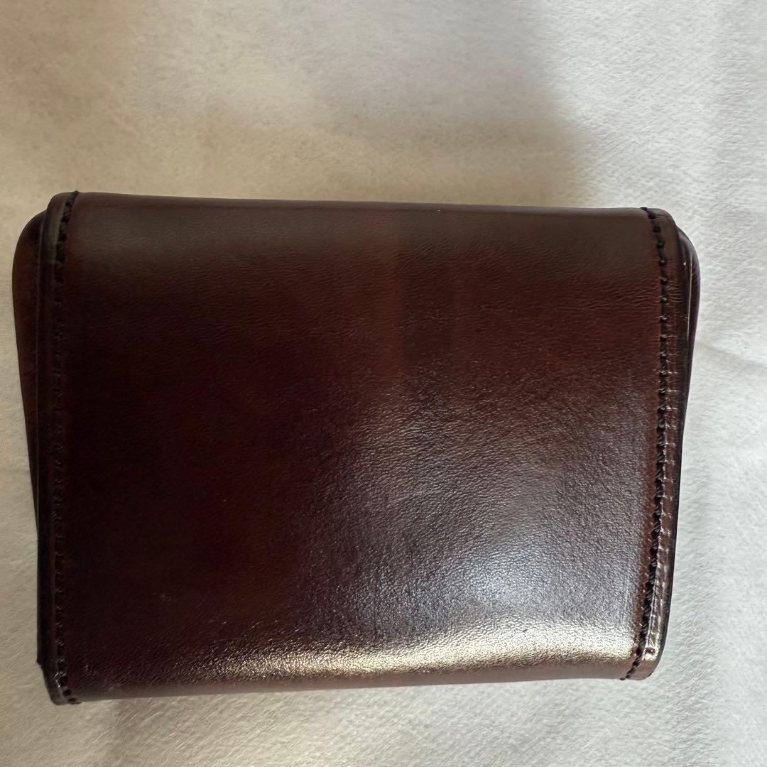 ハンスオスター　本革製小型財布 ダークブラウン