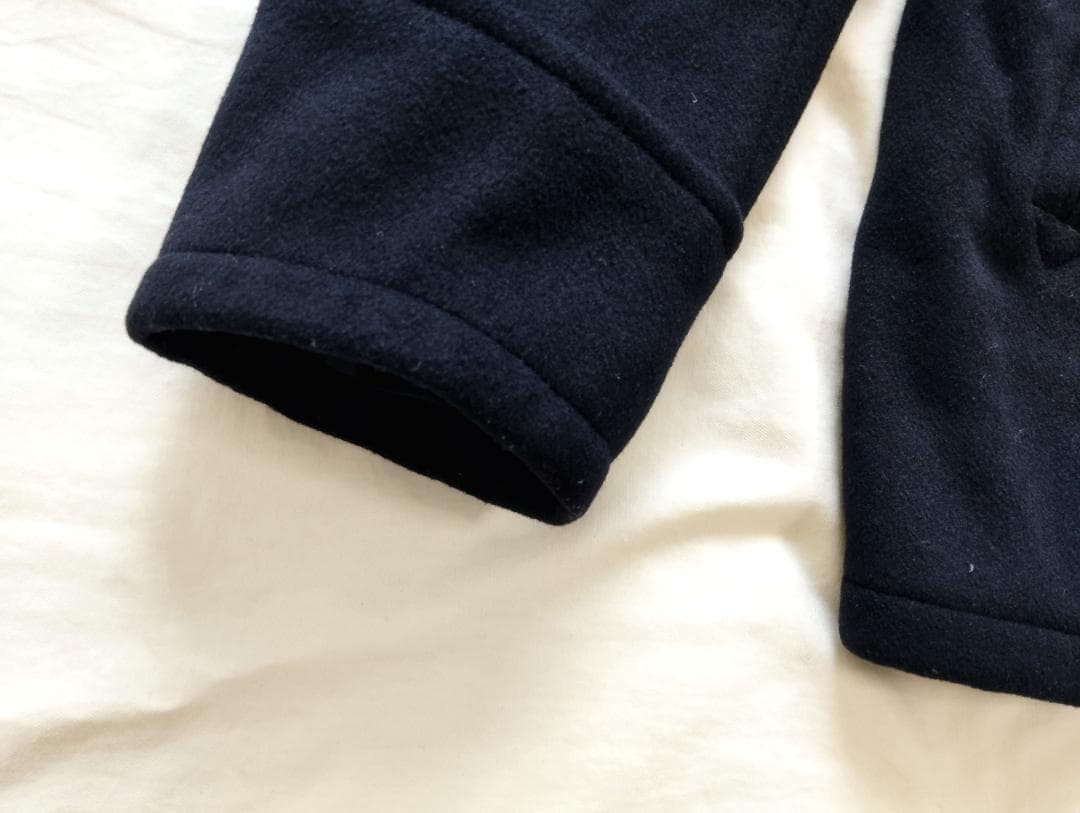 希少カシミヤ混 ブルーブルー ピーコート M ハリウッドランチマーケット