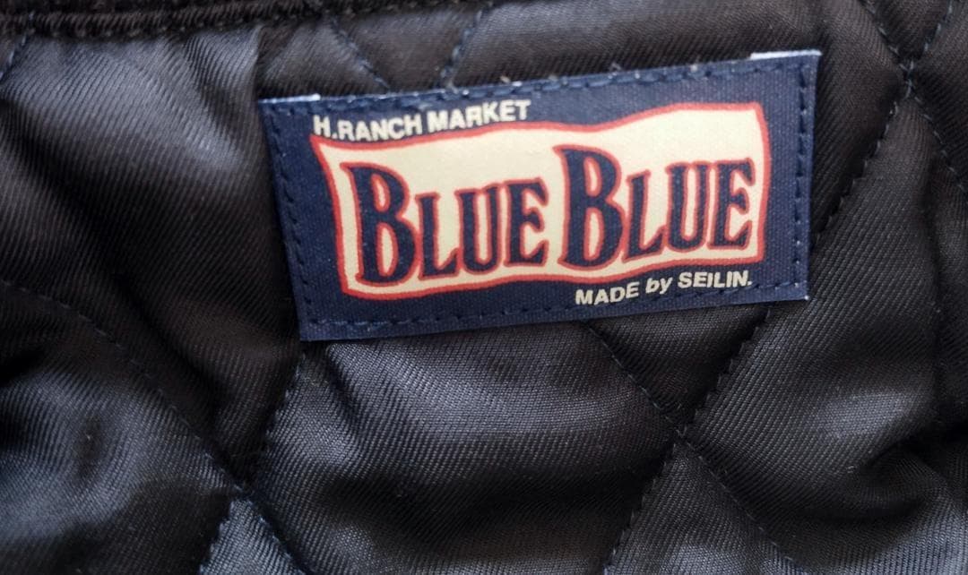 希少カシミヤ混 ブルーブルー ピーコート M ハリウッドランチマーケット