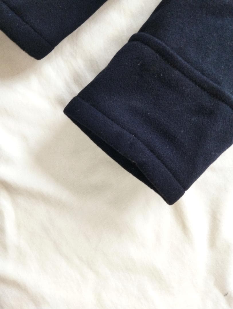 希少カシミヤ混 ブルーブルー ピーコート M ハリウッドランチマーケット