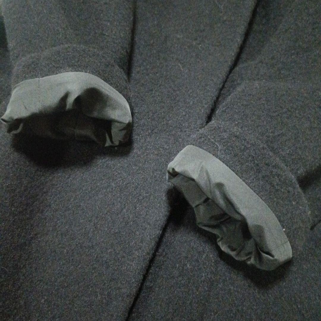 LOUNIE 【美品】 アルパカ モヘア スタンドカラー フーデット コート