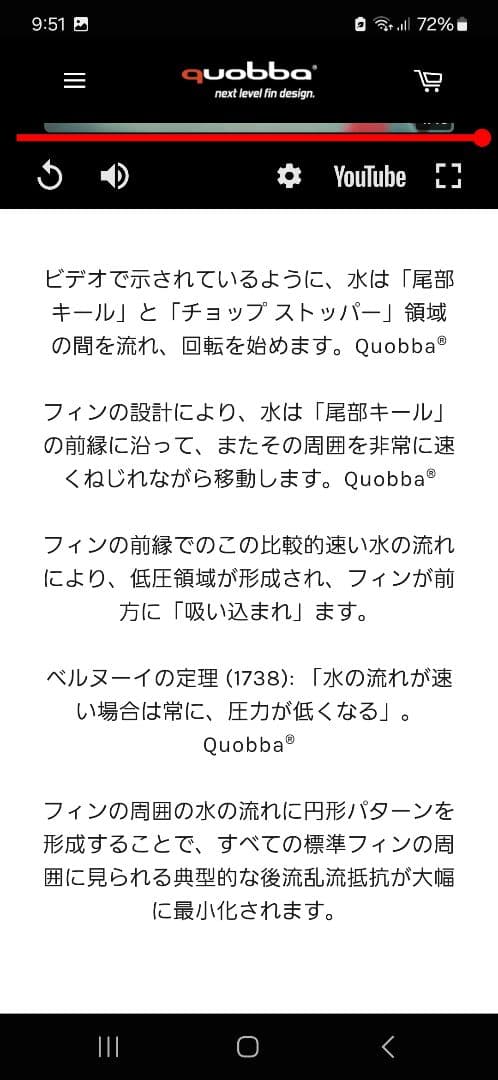 日本取扱店なし！「quobbafin」 FCS FCS2 トライフィン