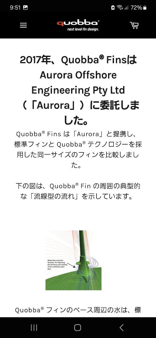 日本取扱店なし！「quobbafin」 FCS FCS2 トライフィン