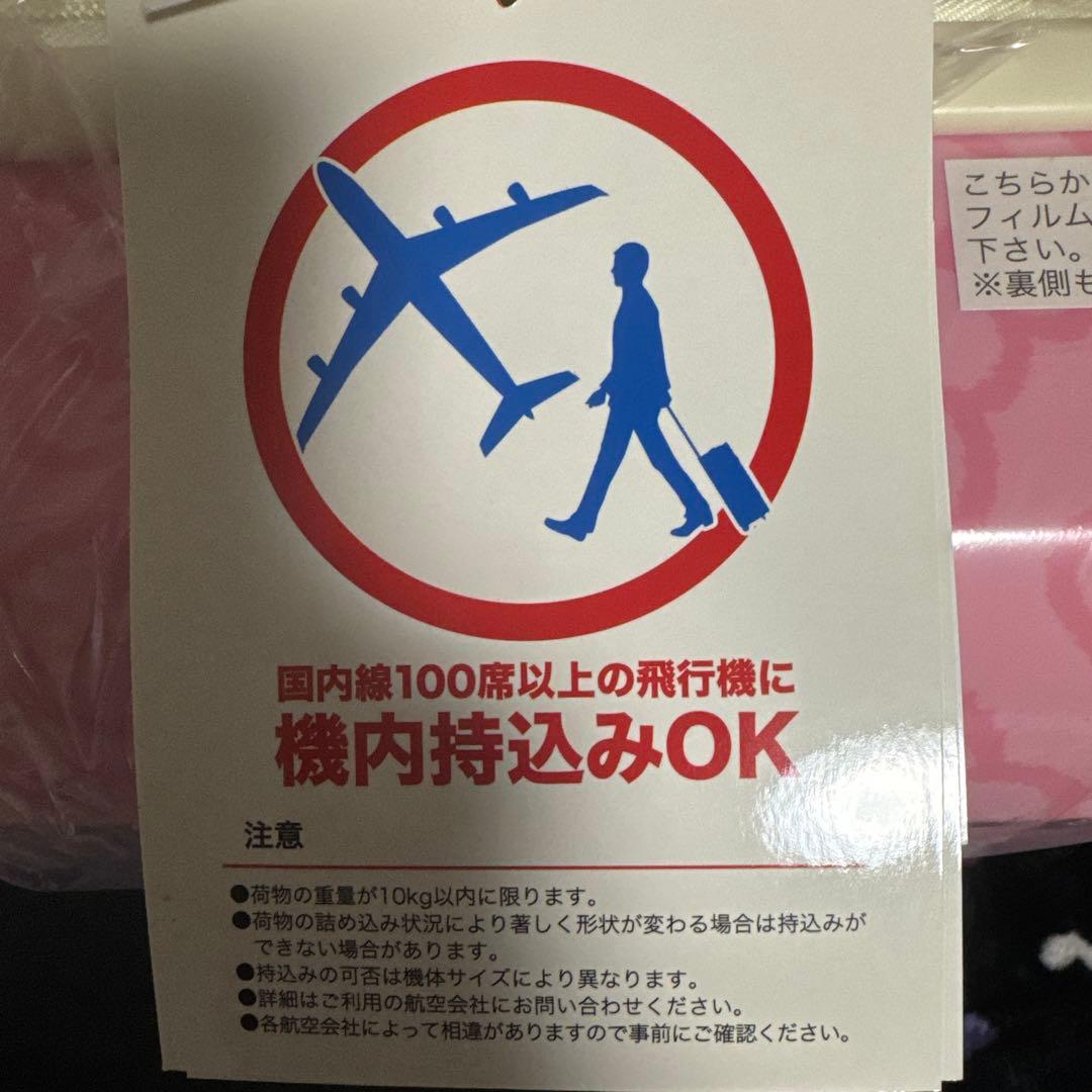 ハローキティ リボン柄キャリーケース ピンク 小型