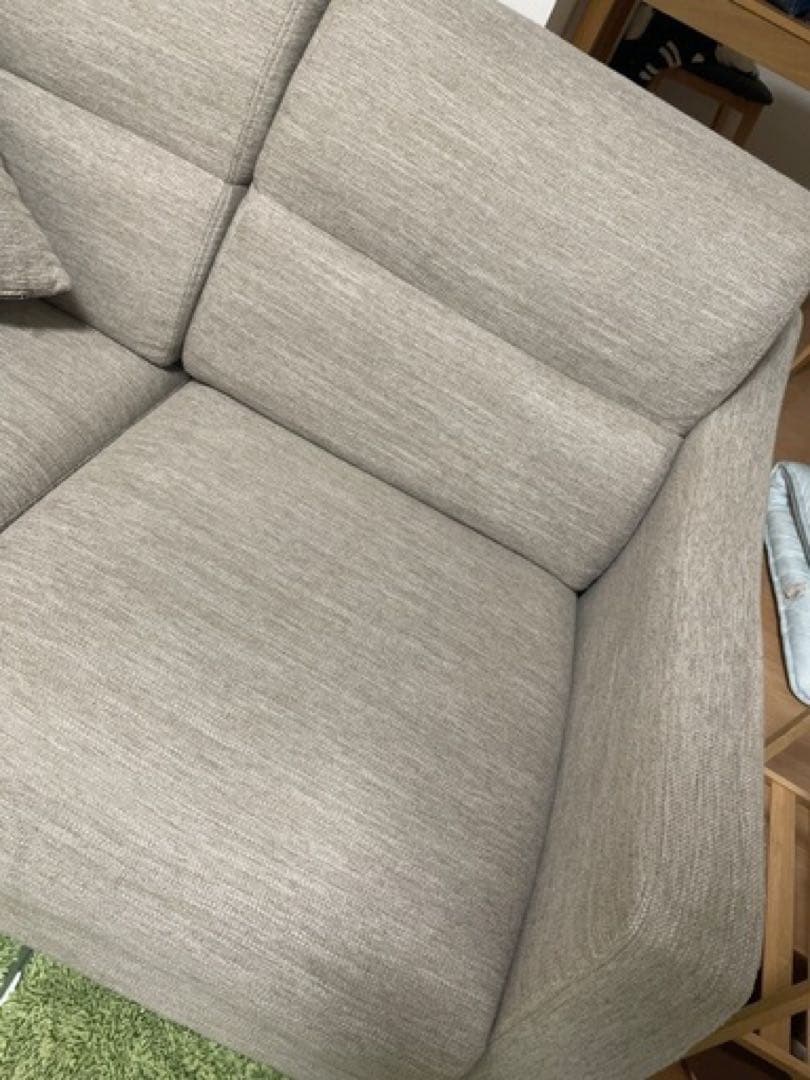 ニトリ　ファブリックソファ　2人掛け