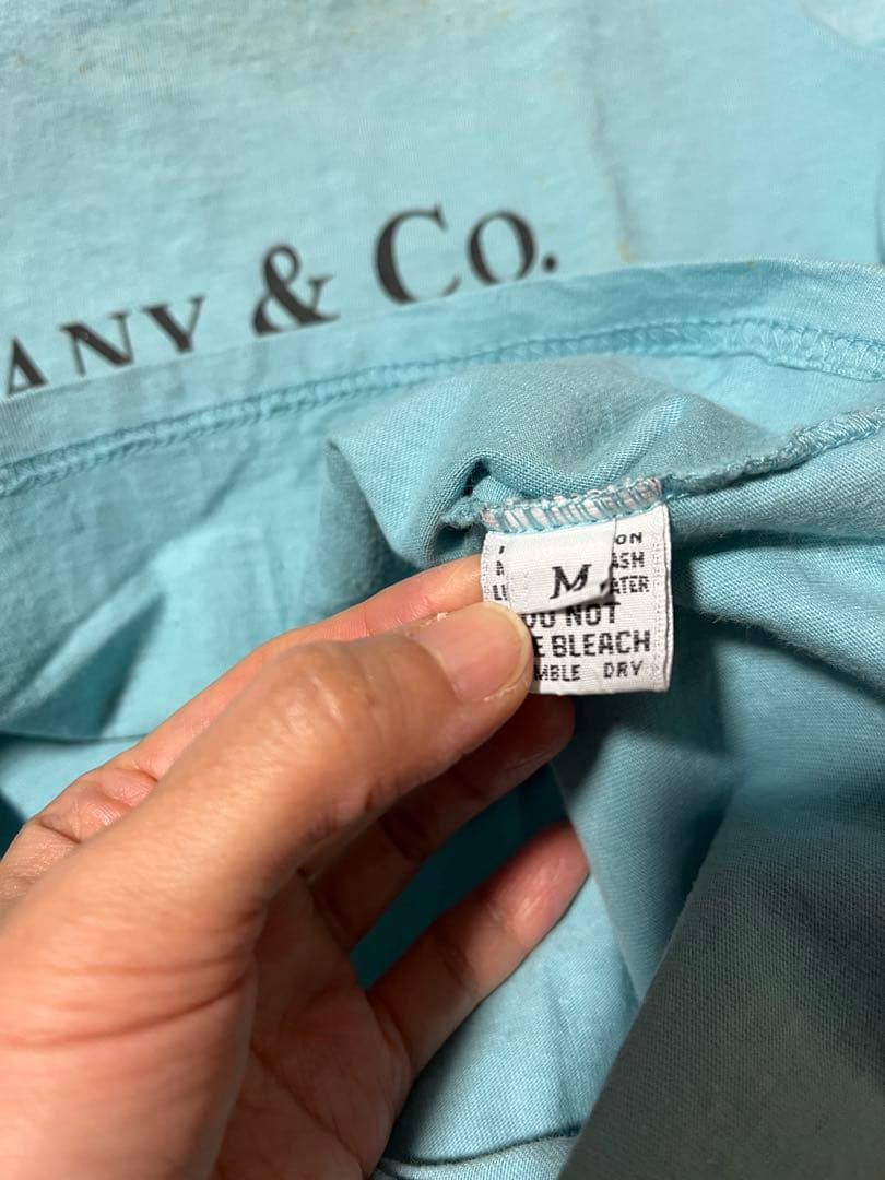 レア！ヴィンテージTシャツ Tiffany & Co. 水色 クロップドTシャツ
