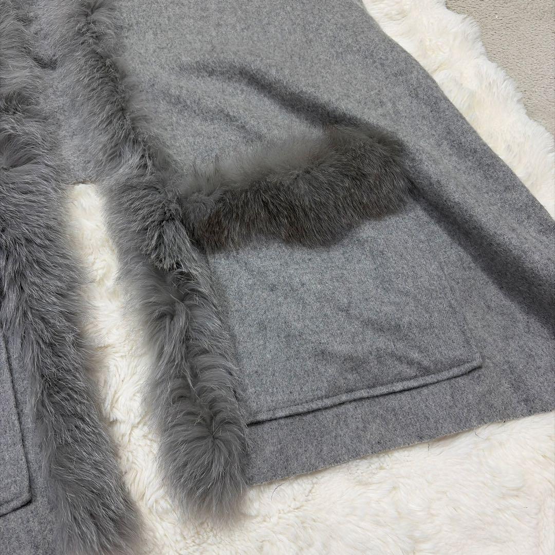 美品 diagram カシミヤ100% ポンチョ ケープ グレースコンチネンタル