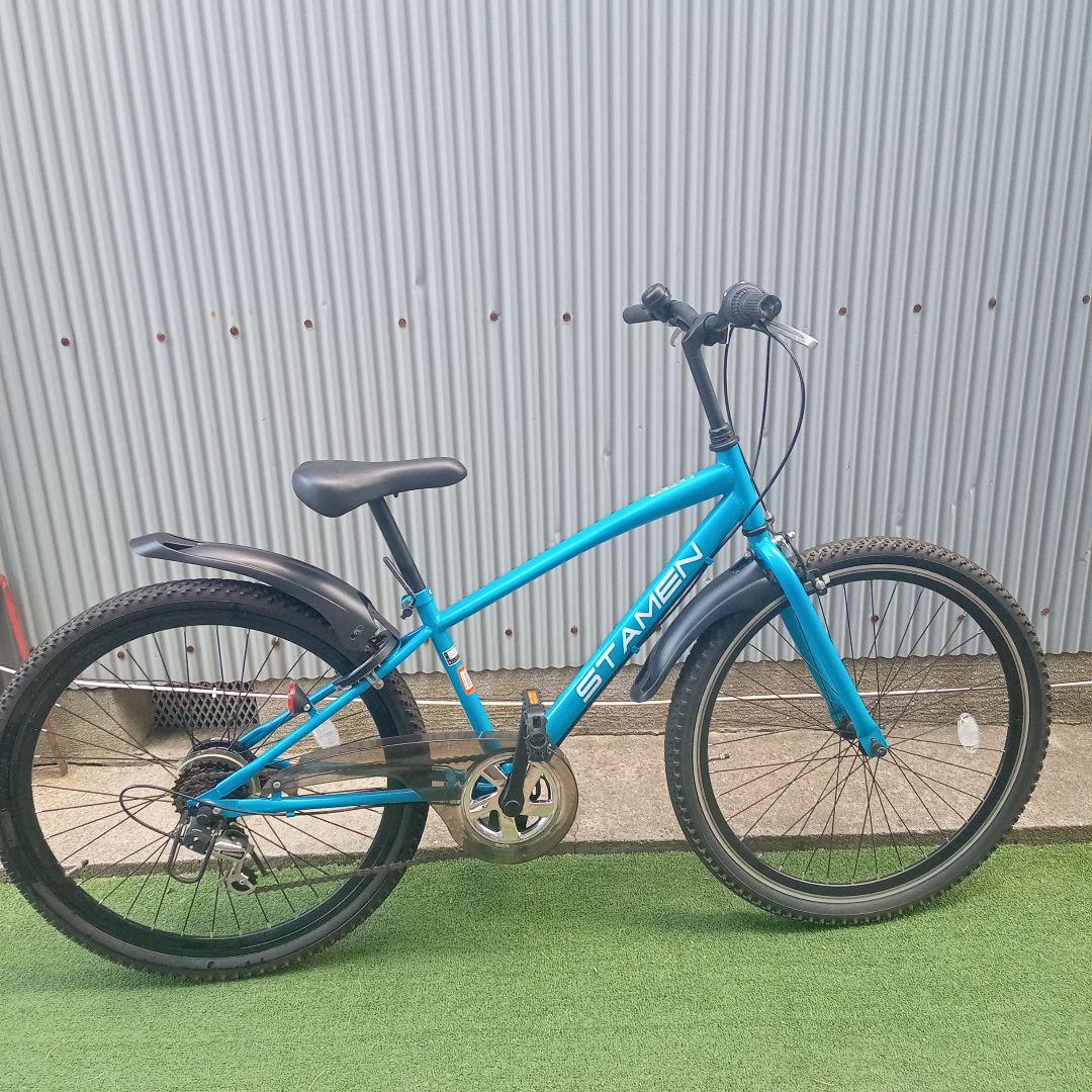 【堺市引き取り限定】 STAMEN キッズサイクル 外装6段変速 26インチ