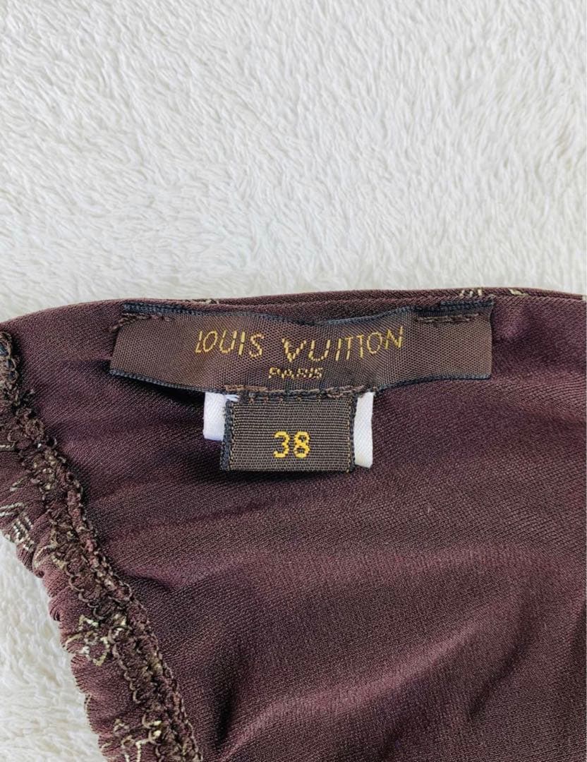★送料込み★ルイヴィトン★LOUIS VUITTON★ブラウン★水着★38★M★